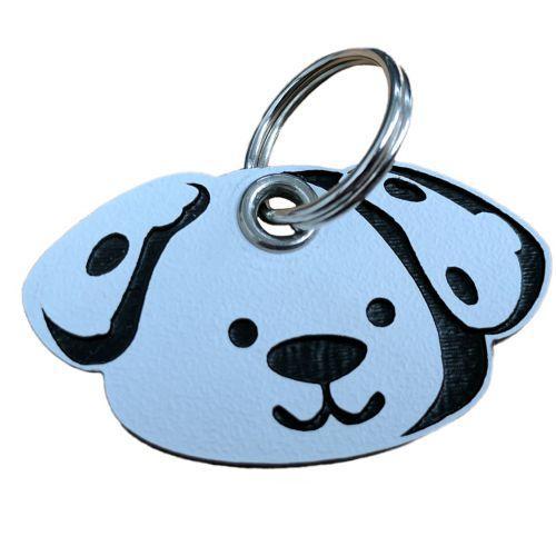 CSL Pettags Dog Shaped Acrylic Pet ID Tag Free Personalised Engraving